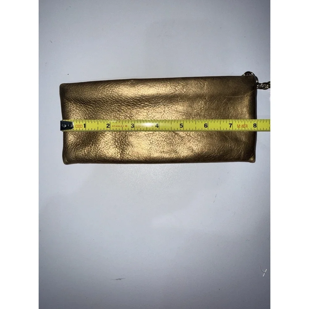 Vintage Etienne Aigner Vintage Purse Pouch‎ or Clutch Gold Zipper L